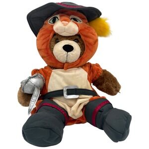 Build-A-Bear Teddy Bear Shrek 3‎ Puss in Boots Costume 16in